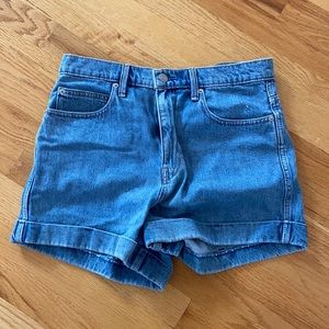 GAP high rise jean shorts